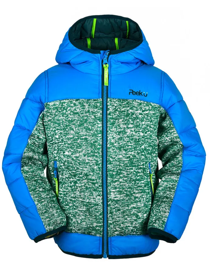 Hybride jas "Lynx" blauw/turquoise