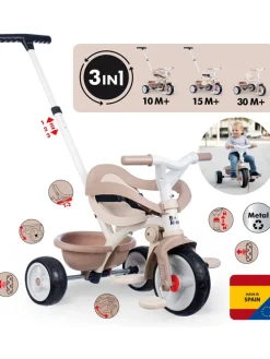 2-in-1 driewieler "Be Move Comfort" beige - vanaf 12 maanden