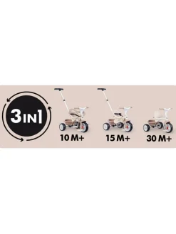 2-in-1 driewieler "Be Move Comfort" beige - vanaf 12 maanden