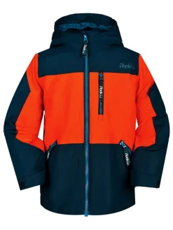 3-in-1 functionele jas "Trey" donkerblauw/oranje