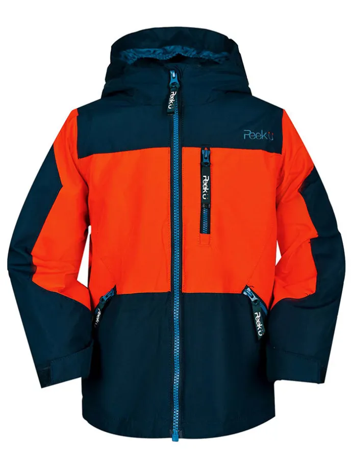 3-in-1 functionele jas "Trey" donkerblauw/oranje