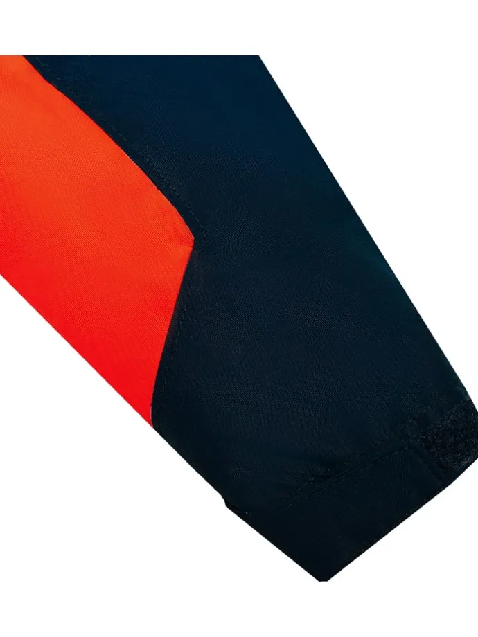 3-in-1 functionele jas "Trey" donkerblauw/oranje