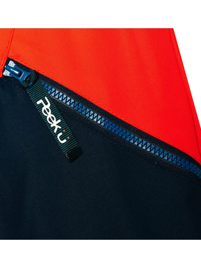 3-in-1 functionele jas "Trey" donkerblauw/oranje