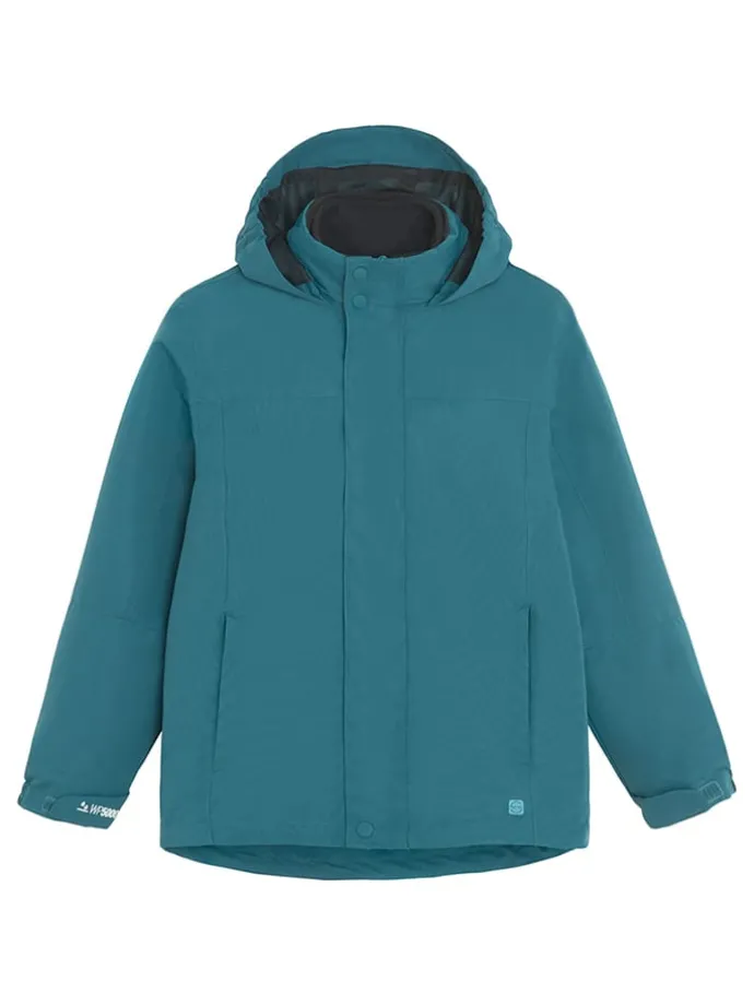 3 in 1 - functionele jas zwart/turquoise
