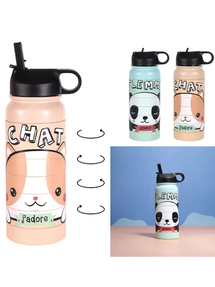 Isoleerfles "Puzzle Kawaii" - 750 ml (verrassingsproduct)