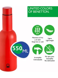 Isoleerfles rood - 550 ml