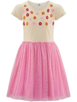 Jurk beige/roze