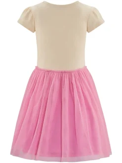 Jurk beige/roze