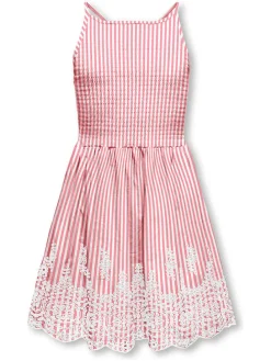 Jurk "Bondi" wit/roze