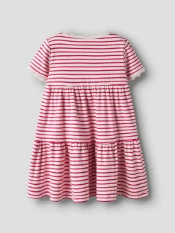 Jurk "Fensina" rood/crème