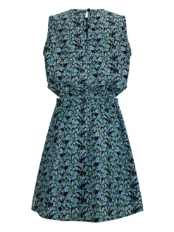 Jurk "Gloria" blauw/zwart