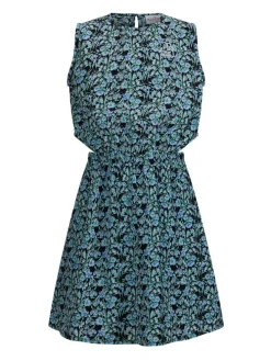 Jurk "Gloria" blauw/zwart