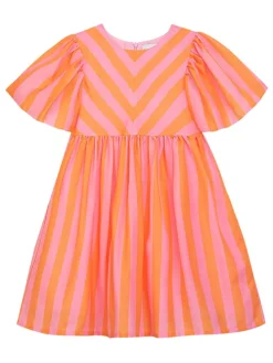 Jurk lichtroze/oranje