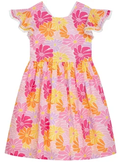Jurk lichtroze/roze/oranje