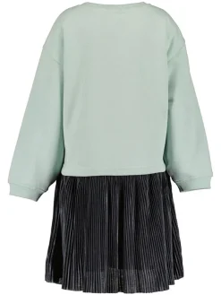 Jurk mintgroen/zwart