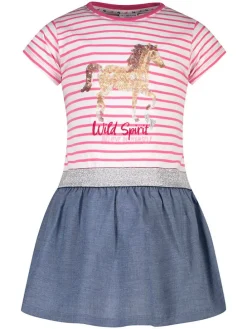 Jurk roze/wit