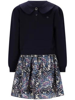 Jurk "Swing" donkerblauw