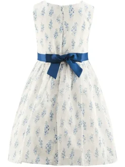 Jurk wit/blauw