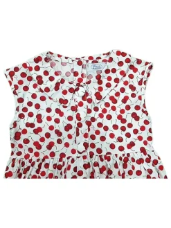 Jurk wit/rood