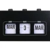 Kalender "Flip Flap" zwart - (B)19,5 x (H)11 x (D)6,5 cm