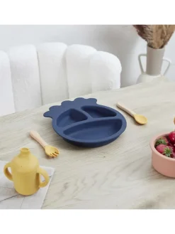 Kinderbord donkerblauw - Ø 20 cm