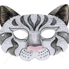 Kindermaskers "Dieren" wit - 6 stuks