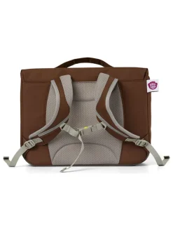 Kleuterschooltas "Aap" bruin - (B)31,5 x (H)23,5 x (T)7 cm