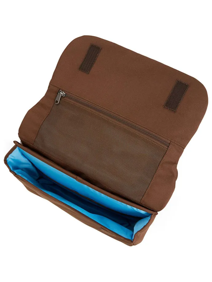 Kleuterschooltas "Aap" bruin - (B)31,5 x (H)23,5 x (T)7 cm