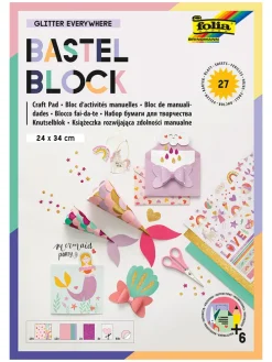 Knutselbox "Glitter everywhere" meerkleurig - 27 vellen