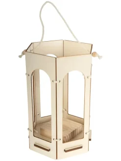 Knutselset "Houten Lantaarn" naturel