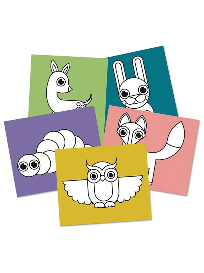 Knutselset "Stickers plakken - Bosdieren" - vanaf 3 jaar