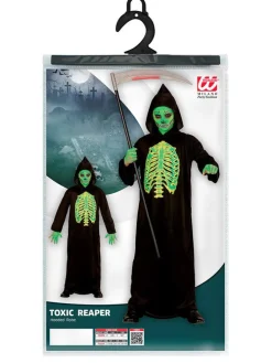 Kostuumcape "TOXIC REAPER" zwart/lichtgrijs