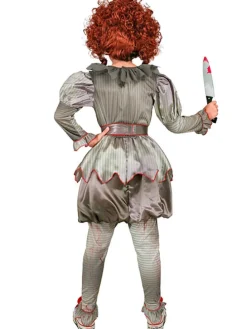 Kostuum "KILLER CLOWN" grijs