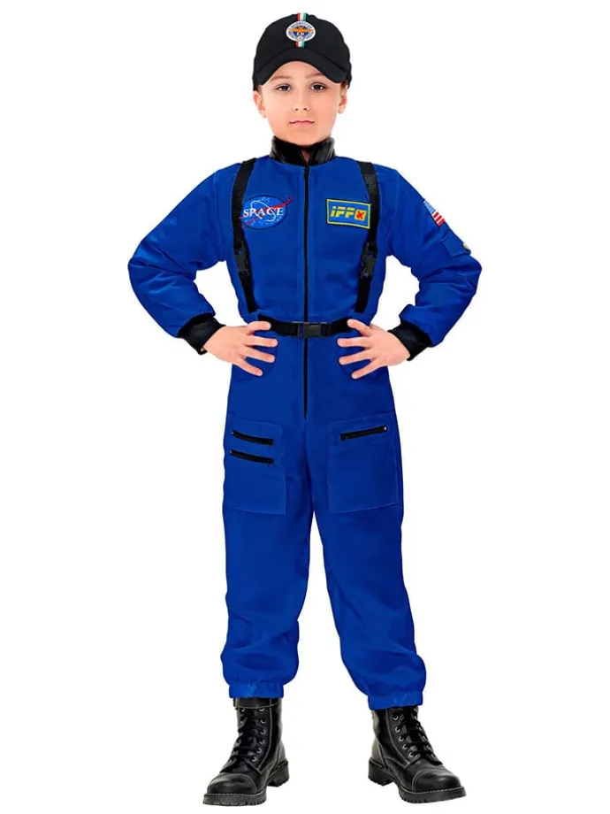 Kostuumpak "Astronaut" blauw