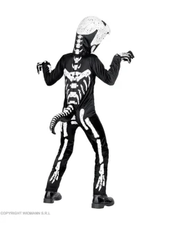 Kostuum "T-Rex" zwart/wit
