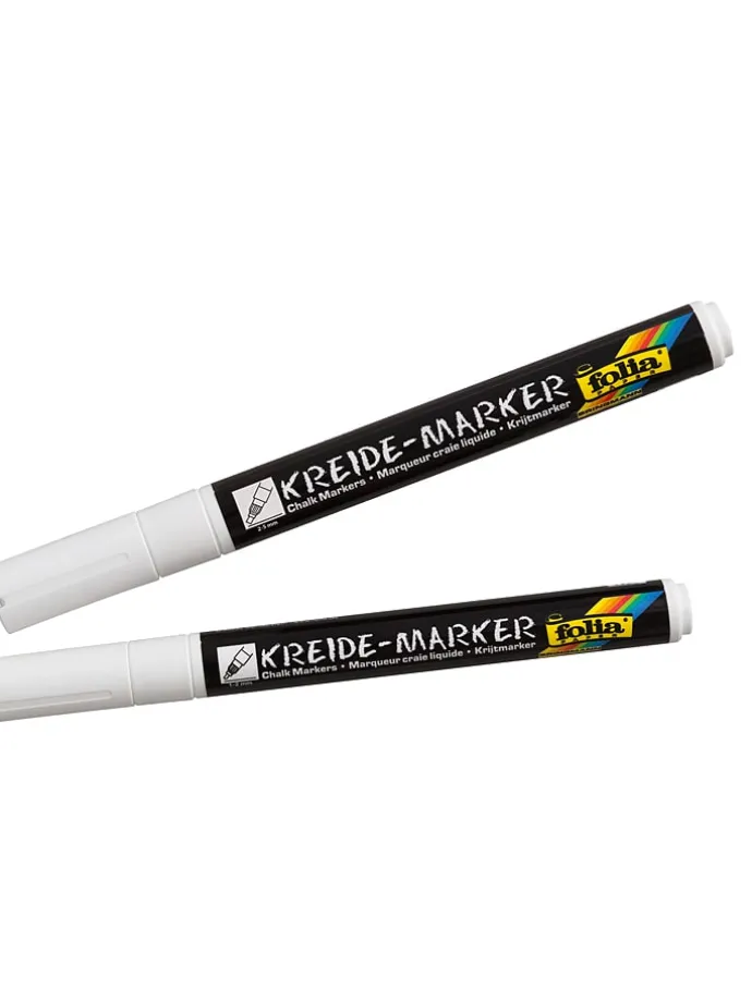 Krijtmarkers wit - 2 stuks