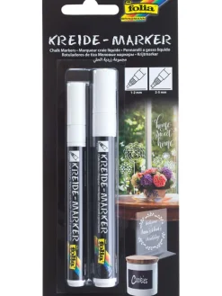 Krijtmarkers wit - 2 stuks