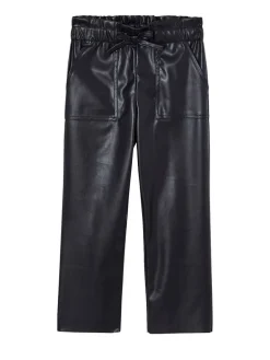 Kunstleren broek zwart