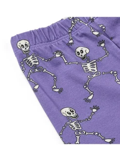 Legging "Skelet" paars