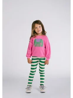 Legging "Zane" crème/groen