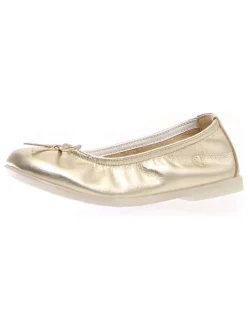 Leren ballerina's "Margot" goudkleurig