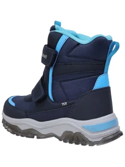 Leren barefootboots donkerblauw