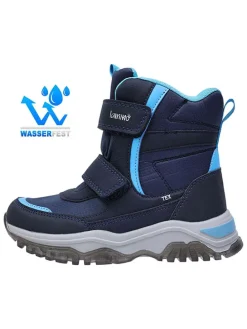 Leren barefootboots donkerblauw