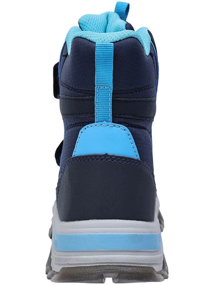 Leren barefootboots donkerblauw