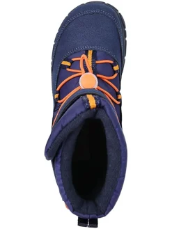Leren barefootboots donkerblauw