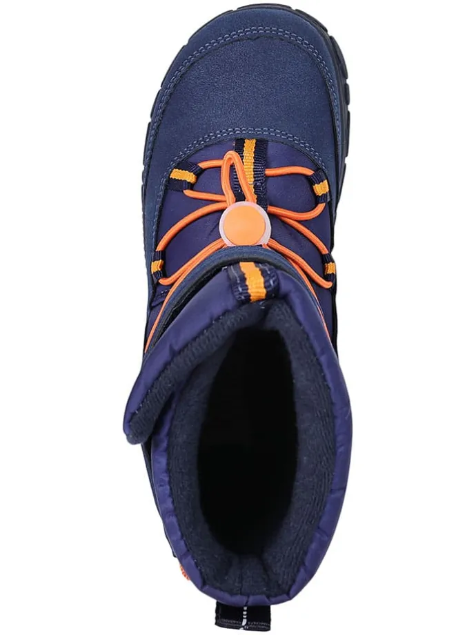 Leren barefootboots donkerblauw