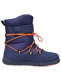 Leren barefootboots donkerblauw