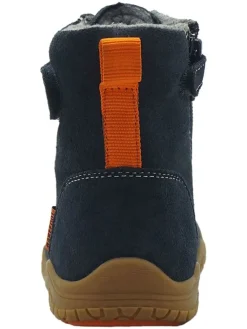 Leren barefootboots donkerblauw
