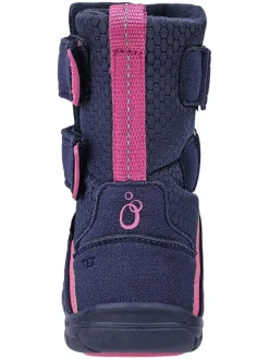 Leren barefootboots donkerblauw