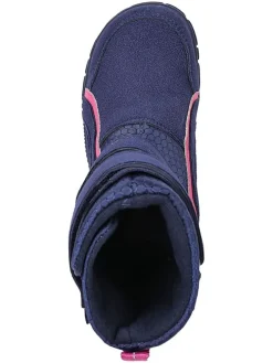 Leren barefootboots donkerblauw
